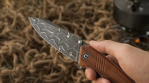 This Hefty EDC Knife Takes an Ancient Steel to a Wild New Place