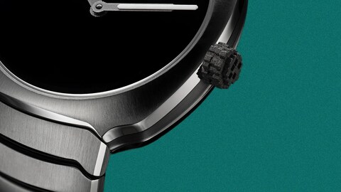 This Mesmerizing Steel Sports Watch Has a Dial Made of the Darkest Material on Earth