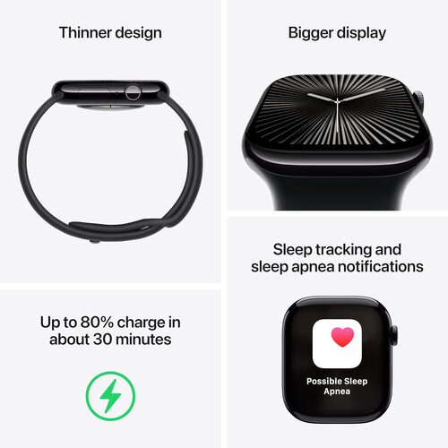 Save $50 on the Apple Watch Series 10 Smartwatch