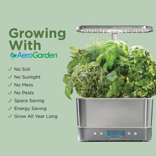 Save 50% on the AeroGarden Harvest Elite Indoor Garden Hydroponic System with LED Grow Light and Seed Kit