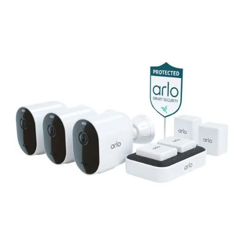 Save $250 on the Arlo - Pro 5S 2K 3 Camera Indoor/Outdoor Security Camera Bundle