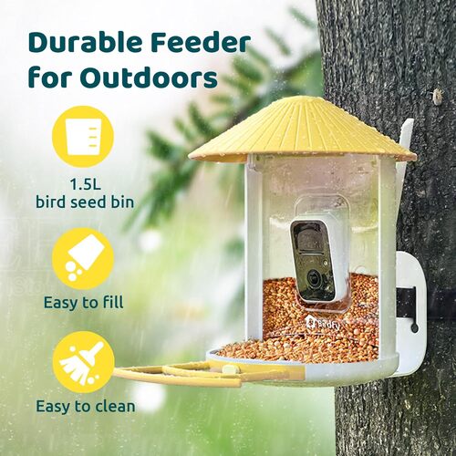 Save $65 on the Netvue by Birdfy AI Smart Bird Feeder