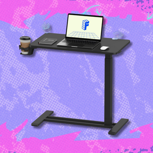 This standing desk doubles as a rolling bedside table and it's $20 off