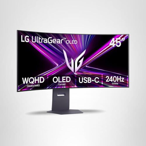 Save 47% on the LG 45-Inch Ultragear OLED Curved Gaming Monitor