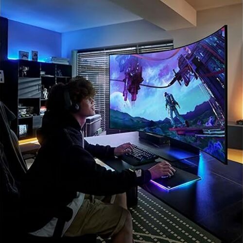 The giant 55-inch Samsung Odyssey Ark curved gaming monitor is on sale for $1,500 off