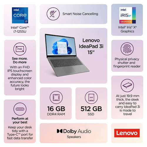 Save $390 on the Lenovo IdeaPad 3i 15 inch Windows Laptop