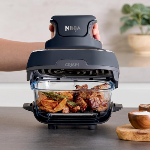 Save $28 on the Ninja Crispi 4-in-1 Portable Glass Air Fryer Cooking System