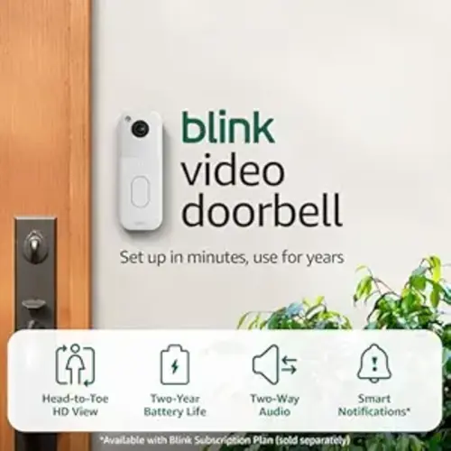 Save 61% on Blink Video Doorbell + Outdoor 4 Wireless smart security cameras