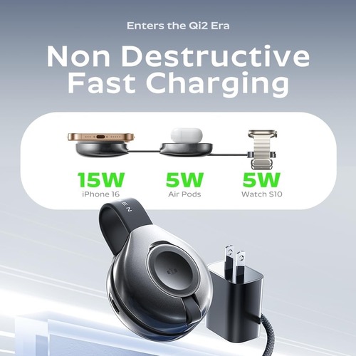 Save 48% on the LISEN 25W QI2 Magsafe Charger Stand Cube