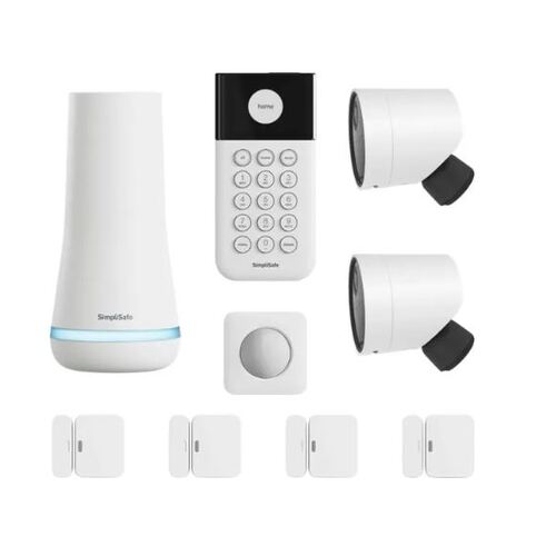 Now only $269 - SimpliSafe - 2 Camera Outdoor Wireless Security System with 5 Sensors