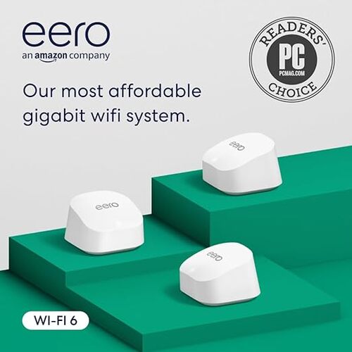 Save 25% on the Amazon eero 6+ mesh wifi system