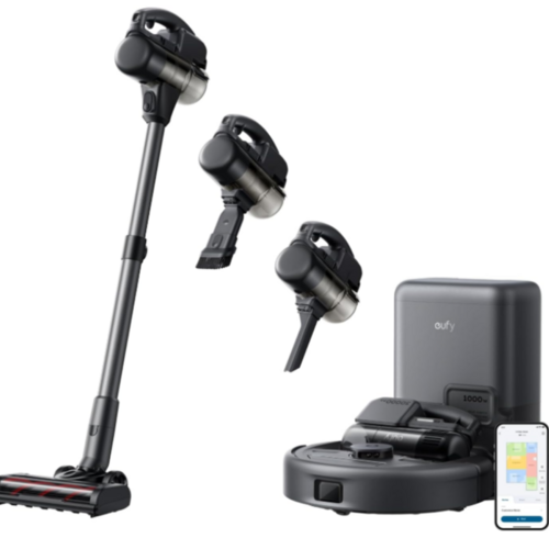 Save 54% on the eufy Robot Vacuum 3-in-1 E20 Stick and Handheld Vacuum Combo