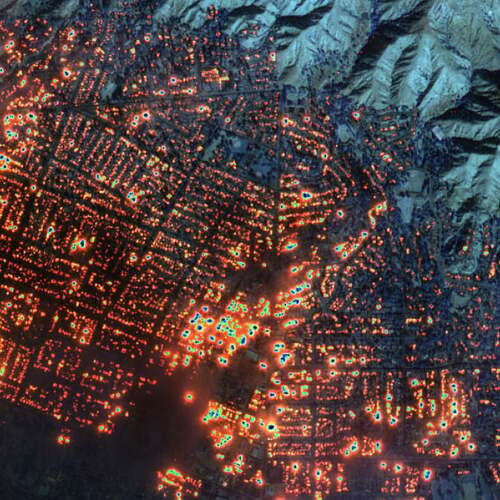 Los Angeles wildfires' destruction shown in satellite images