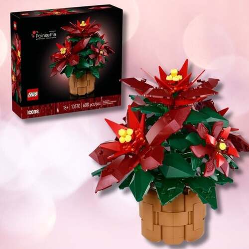 Decorate for the holidays with this delightful LEGO Icons Poinsettia set, now $15 off at Amazon