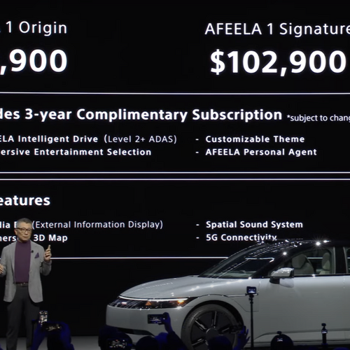 Sony and Honda's collab EV AFEELA will cost an outrageous $89,900