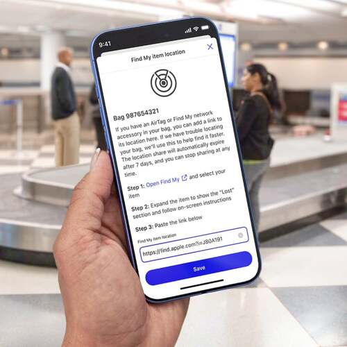 United launches Apple AirTag-powered baggage location