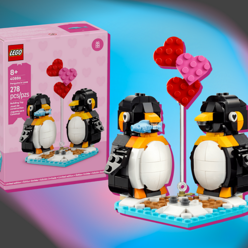 How to get the free Valentine's Day Lego: The Penguins in Love set is too cute to not grab