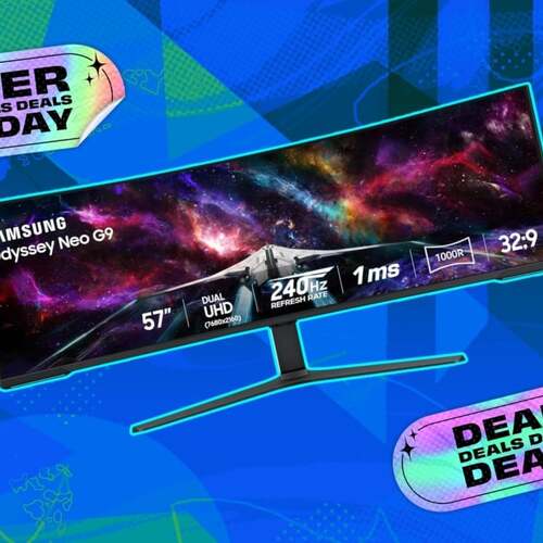 The Samsung 57-inch Odyssey Neo G9 gaming monitor is over $800 off after Cyber Monday