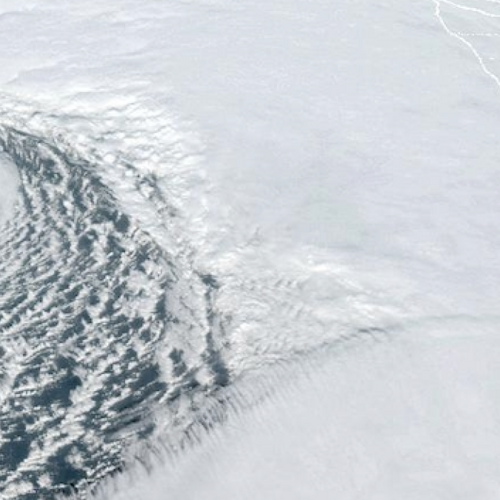 The bomb cyclone looks monstrous from space