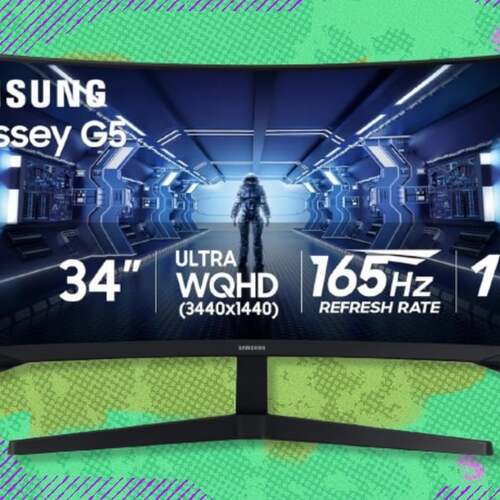The Samsung Odyssey G5 ultra-wide gaming monitor just dropped to under $300 at Amazon