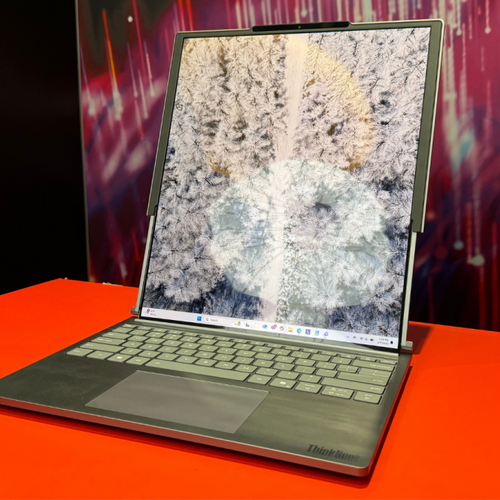 Lenovo's 'rollable' display laptop can expand with a simple hand gesture