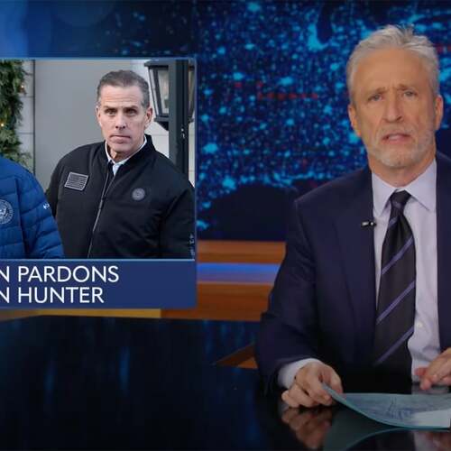 Jon Stewart shares his honest thoughts about Biden pardoning Hunter