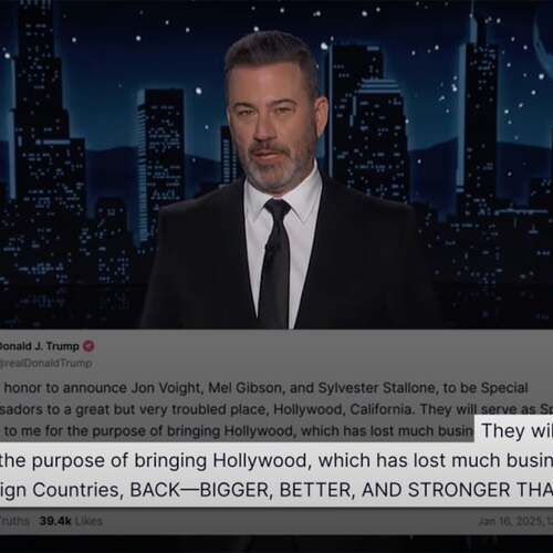 Jimmy Kimmel responds to Trump's plan to save Hollywood