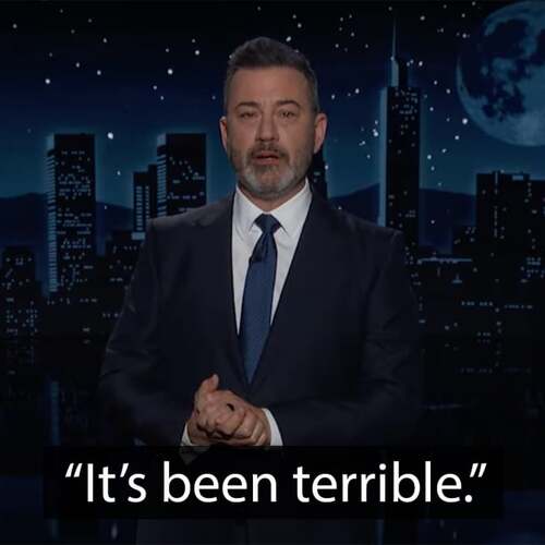 Jimmy Kimmel tears up during emotional monologue about the L.A. wildfires