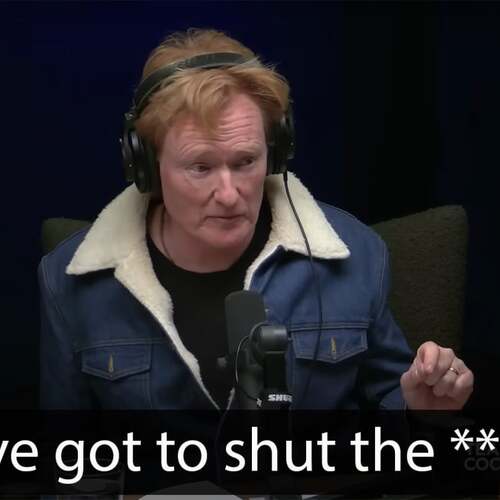 Conan O'Brien's argument about the Oscars with his podcast co-hosts escalates hilariously