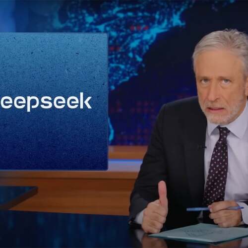 Jon Stewart weighs in on DeepSeek AI hammering the U.S. stock market