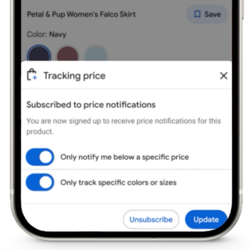 Google Search Can Now Send Alerts When Products Drop to a Certain Price
