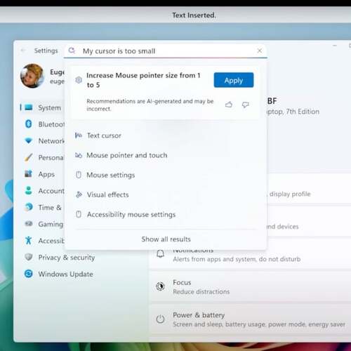 Microsoft Tests Using Copilot AI to Adjust Windows 11 Settings for You