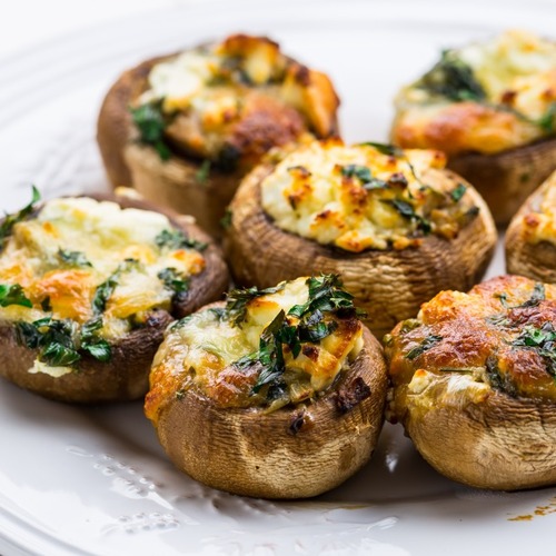 Use Your Thanksgiving Leftovers to Make These Stuffed Mushrooms