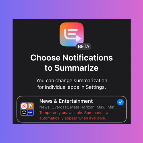 Apple's Latest iOS Beta Quietly Kills AI News Notifications