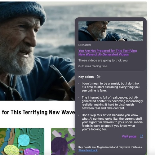 Firefox’s New Link Previews Are Actually a Good Example of AI Search