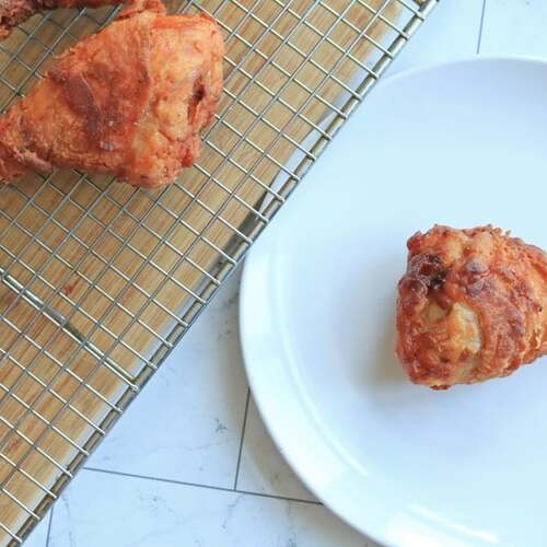 I Use This Surprising Ingredient for an Egg-Free Fried Chicken Crust