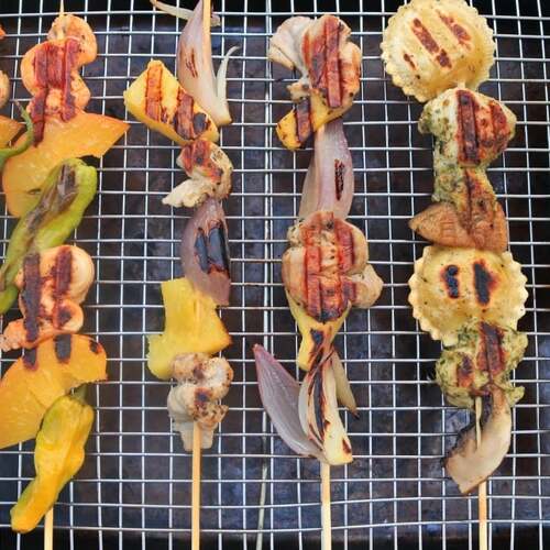I Make My Favorite Fourth of July Skewers on an Electric Grill